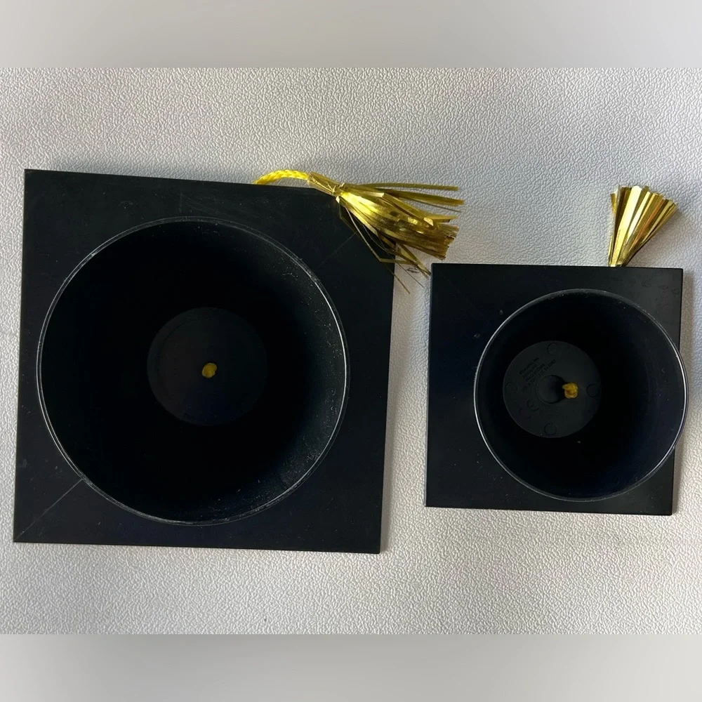 Two Decorative Graduation Hats 🎓 Cake Toppers